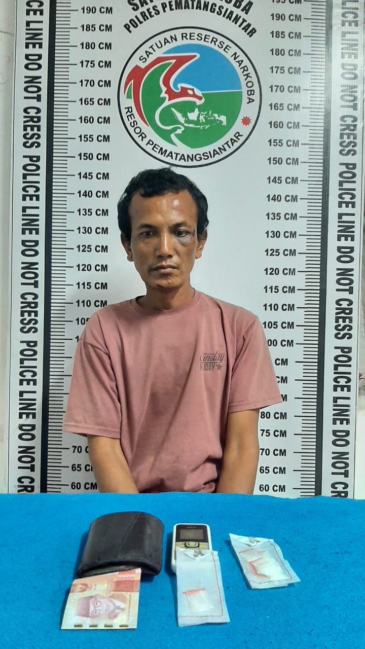 Penjual Narkoba Tepi Jalan Ditangkap Polres Pematangsiantar Saat akan Bertransaksi