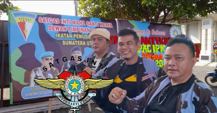KB Satgas Inti Maha Sakti Karya DPD IPK Sumut Hadiri Acara Pelantikan PAC IPK Medan Amplas