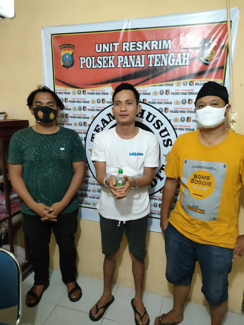 TEKAB Unit Reskrim Polsek Panai Tengah amankan tersangka pengedar narkotika