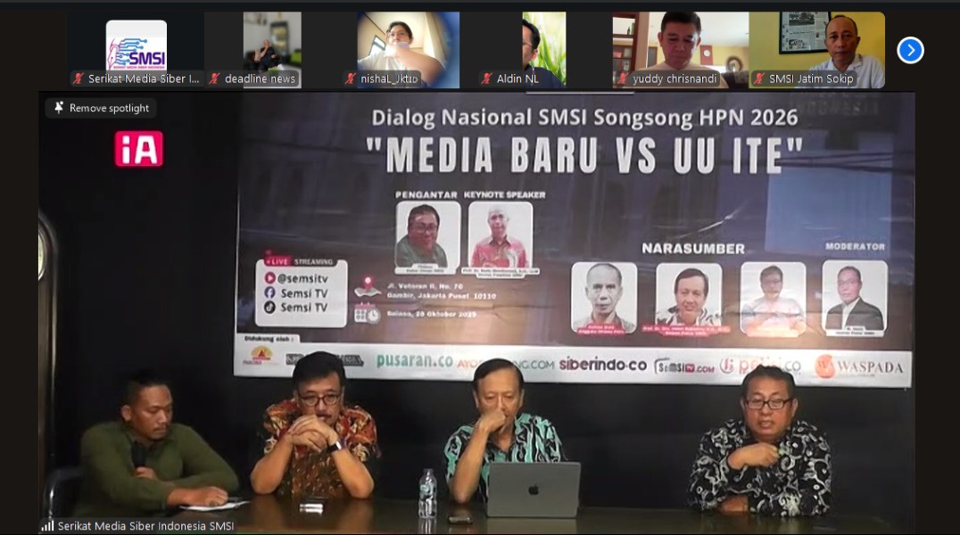 Dialog Nasional SMSI, Kapuspenkum Kejagung RI : Literasi Hukum dan Etika Digital Demi Kebebasan Berekpresi