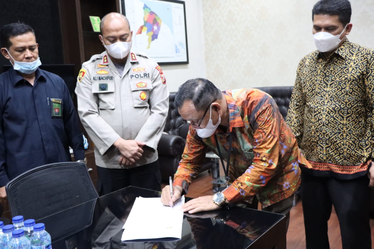 Kapolres Sergai Terima Kunjungan Silaturahmi Ketua Pengadilan Agama Sei Rampah