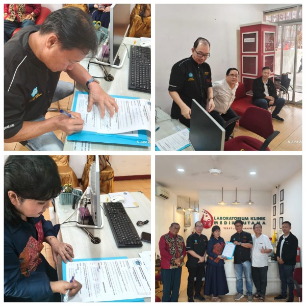 PSMTI Kota Dumai Teken MoU dengan Laboratorium Klinik Medika Utama, Kelbes Dapat Diskon 10 Persen