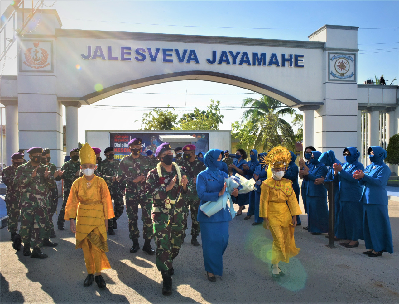 Tradisi Acara Penyambutan Komandan Lantamal I Yang Baru Di Gelar Di Mako Lantamal l Belawan