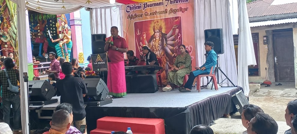 Puncak Chitirai Pournami 2026 di Medan Khidmat, Ratusan Umat Padati Kuil Bathara Kaliamman