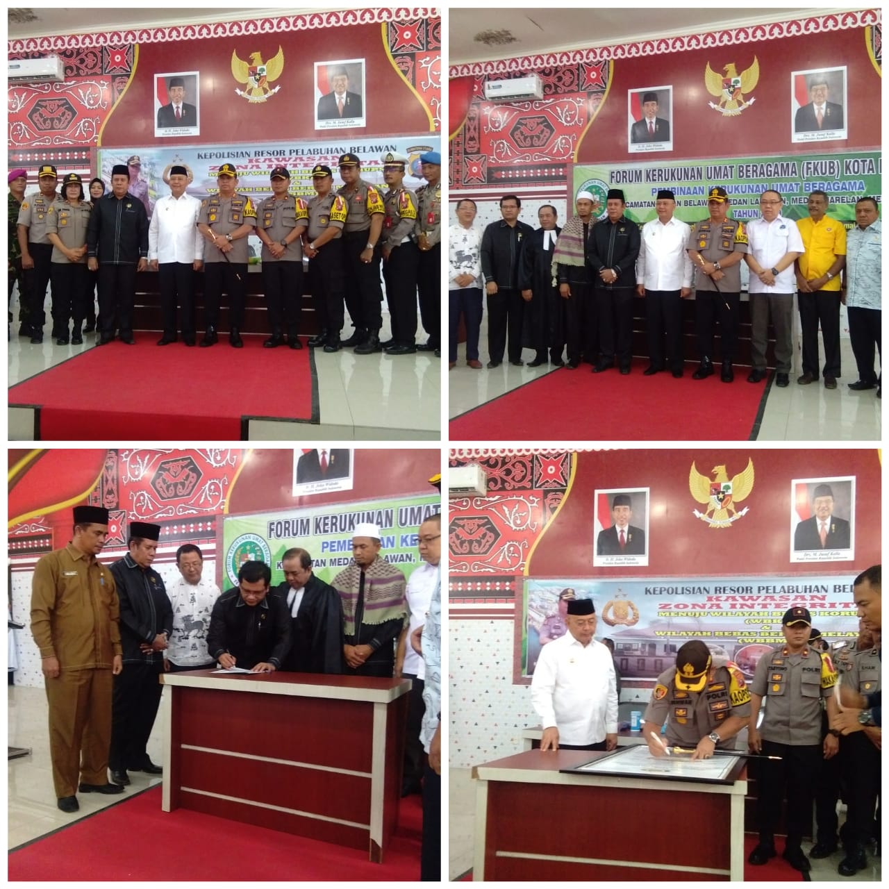 Walikota Hadiri Forum Kerukunan Umat Beragama  Kota Medan Di Aula Mapolres Pelabuhan Belawan