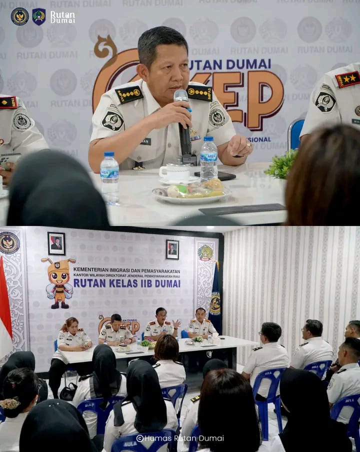 Penguatan Tupoksi, Kakanwil Ditjenpas Riau Beri Penguatan di Rutan Dumai