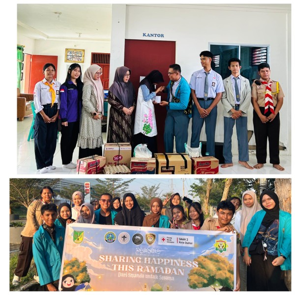 SMAN 2 Dumai Tebarkan Kebaikan di Panti Asuhan Al-Munawwarah Dalam Kegiatan In Action Memberikan Sembako.