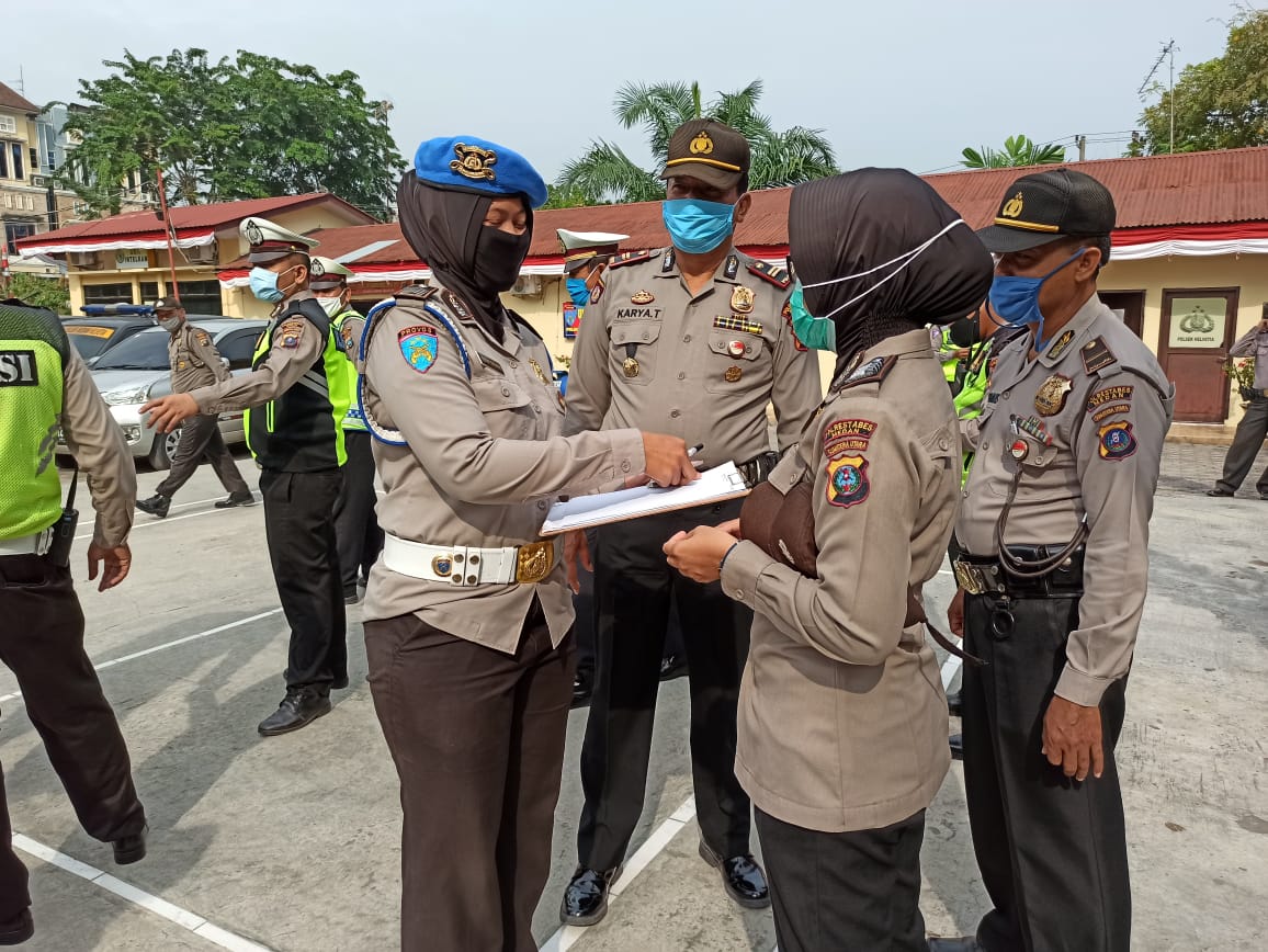 Unit Provost Polsek Medan Helvetia Laksanakan Gaktibplin
