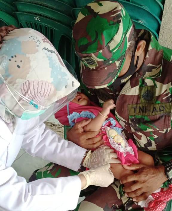 Peran Aktif Babinsa Ciptakan Balita Sehat