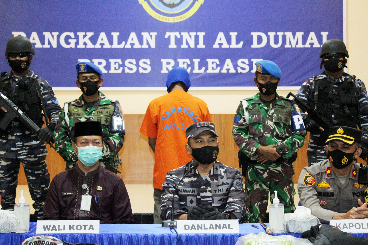 TNI AL Kembali Gagalkan Penyeludupan Lebih Dari Satu Kiligram Narkoba Dari Malaysia