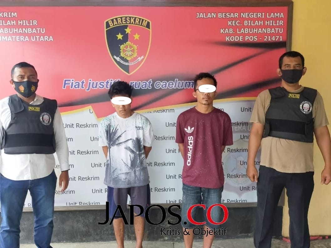 2 Orang Tersangka Tindak Pidana Narkotika Diamankan Polsek Bilah Hilir