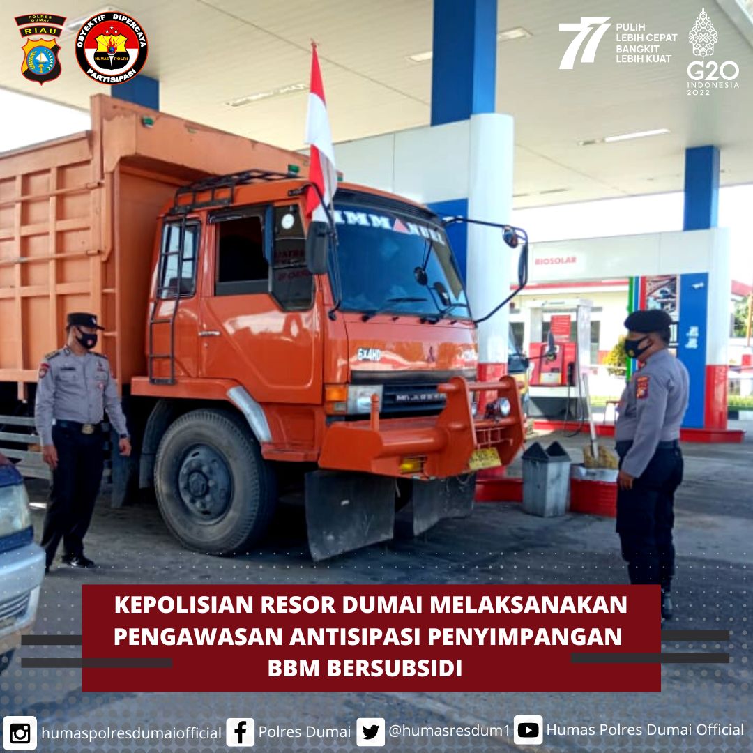 Kapolres Dumai Akan Tindak Tegas Penyimpangan BBM Bersubsidi
