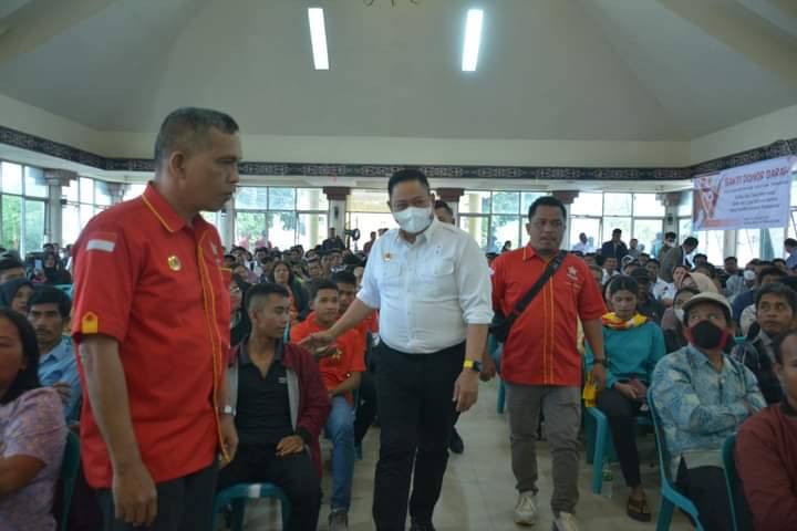 Bupati Eddy Hadiri Temu Tani Bersama Ketua Soksi Ali Wongso Sinaga