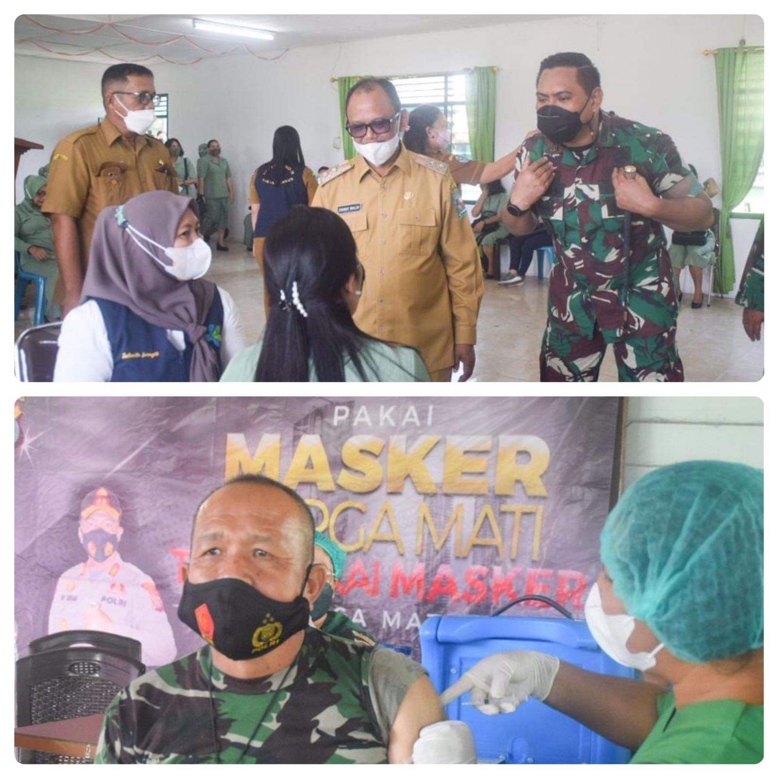 Kodim 0207/Simalungun Gelar Vaksinasi Dosis III Untuk Seluruh Anggota