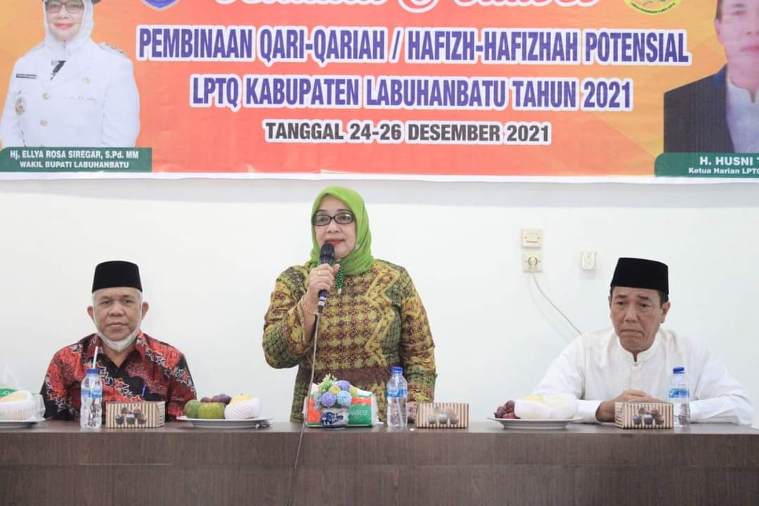 Wakil Bupati Labuhanbatu menghadiri acara pembukaan Pembinaan Qori-Qoriah/Hafizh-Hafizah