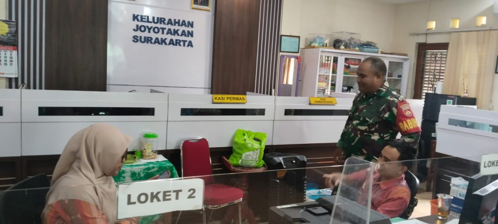 Babinsa Joyotakan Puldata Ter, Perbarui Data Wilayah Binaan