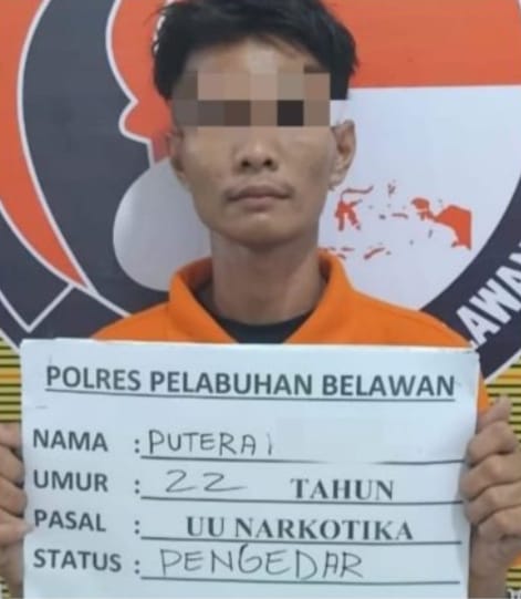 Sat Narkoba Polres Pelabuhan Belawan Ciduk Pengedar 81 Gram Sabu Di Jalan Platina Raya