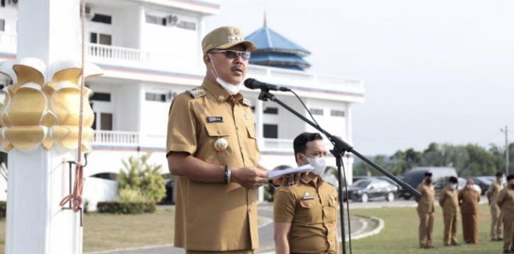 Bupati Labusel H.Edimin  Pimpin Apel Gabungan Perdana