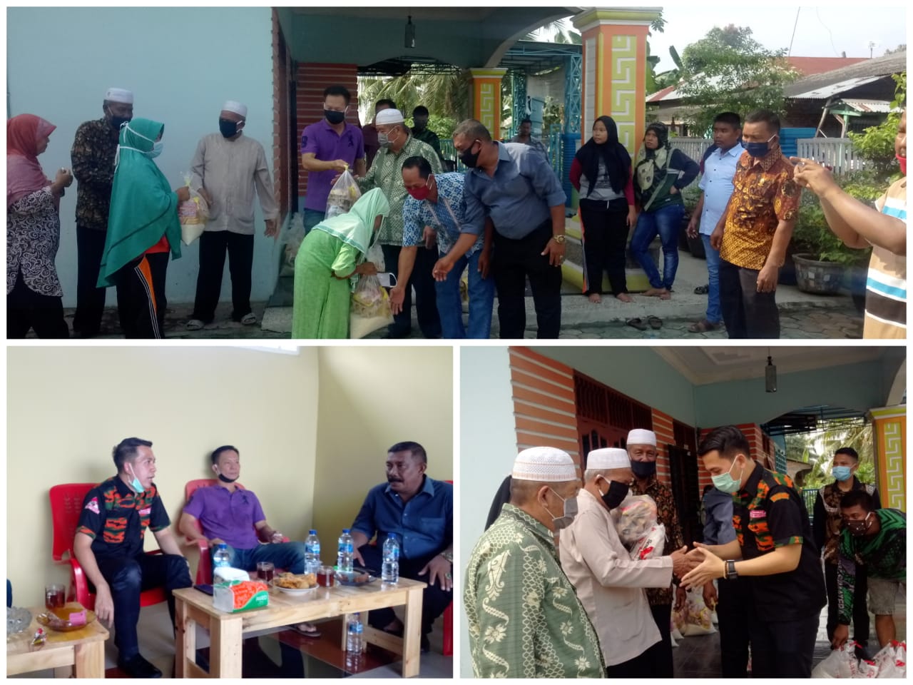 Bagikan Sembako bersama DPK MPI, Riski Ramadhan: DPRD Sergai Siap Melakukan Pengawasan anggaran 15 M