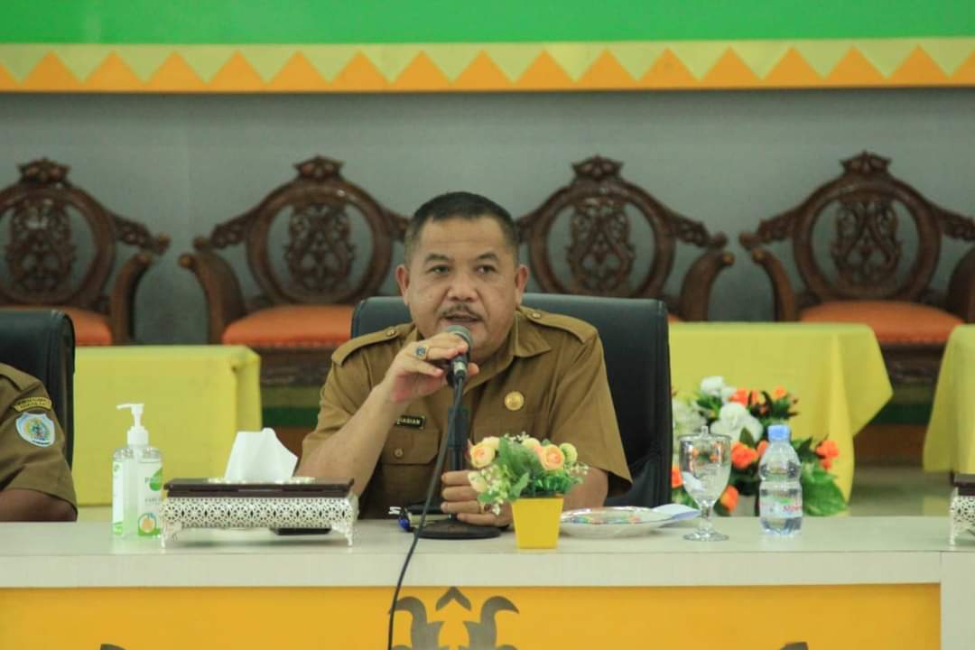 Sekdakab Labuhanbatu pimpin acara sosialisasi percepatan Vaksinasi Covid 19