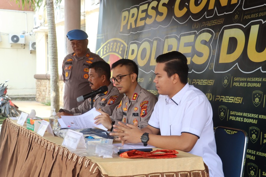 Sat Reskrim Polres Dumai Ungkap Kasus Pencurian Modus Ganjal ATM, Pelaku Ditangkap di Sumatera Utara