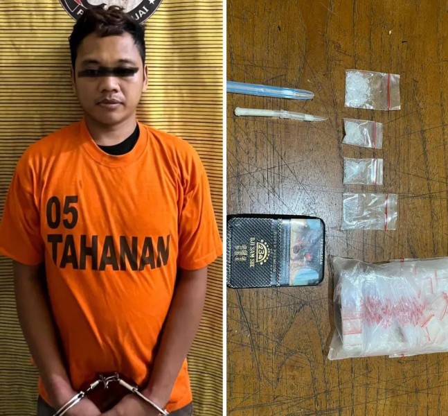 Kelabui Petugas Dengan Bungkus Rokok, Seorang Pria Digelandang Ke Polres Binjai