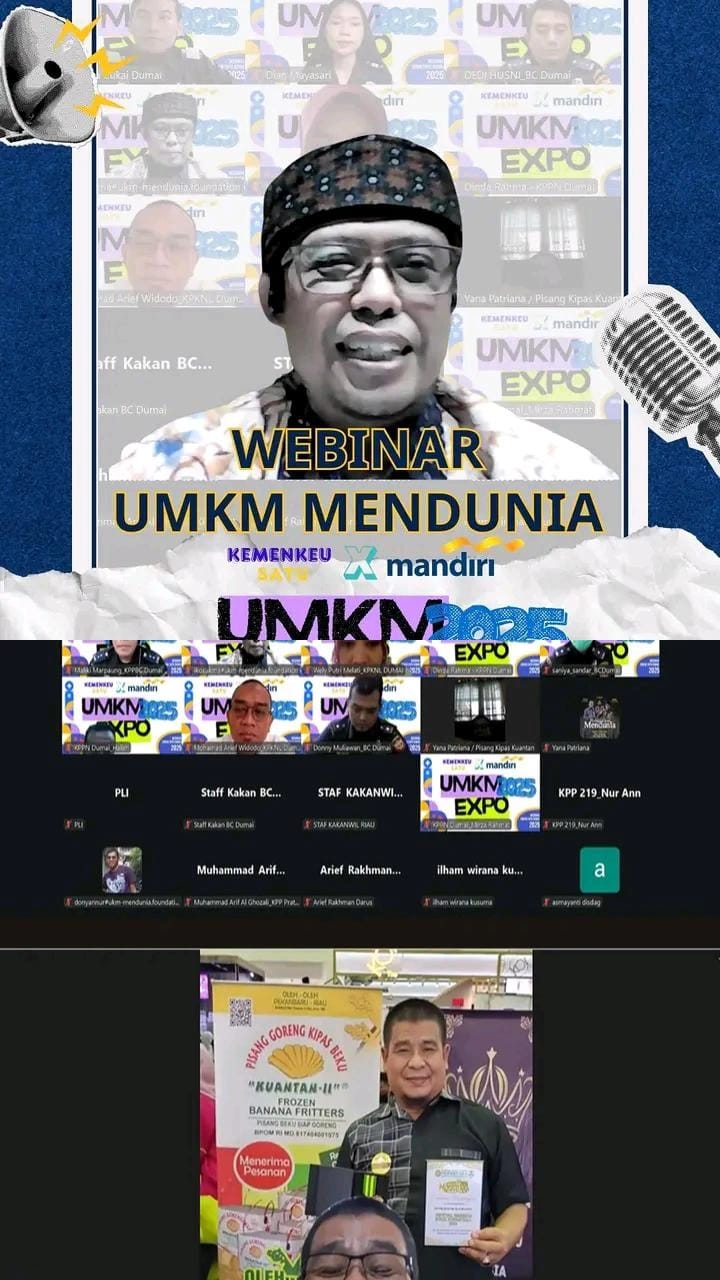 Kota Dumai Siap Go Global Kemenkeu Gelar Webinar Mendunia Pembuka UMKM Expo 2025