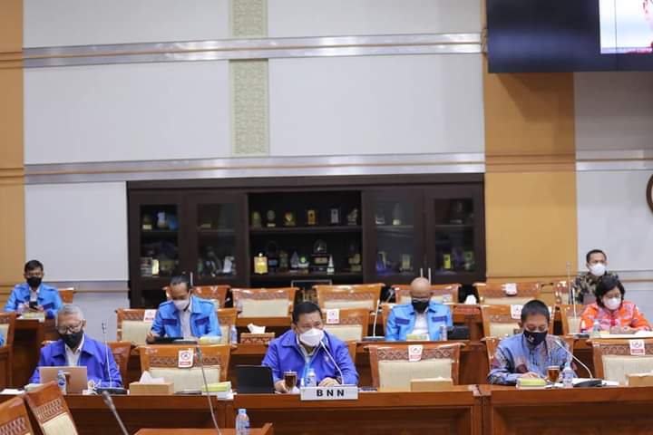 KOMISI III DPR RI DUKUNG PENGUATAN PROGRAM DAN ANGGARAN BNN RI T.A 2022