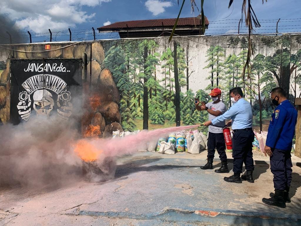 Rutan Kelas IIB Dumai Gelar Pelatihan Penanggulangan Kebakaran