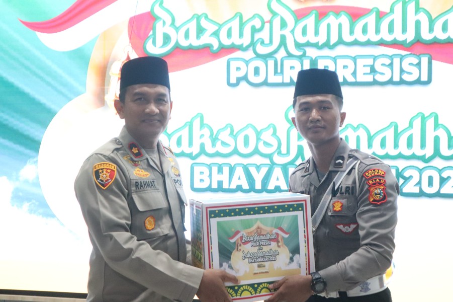 Polres Dumai Mengelar Bazar Ramadhan Polri Presisi Baksos Ramadhan Bhayangkari