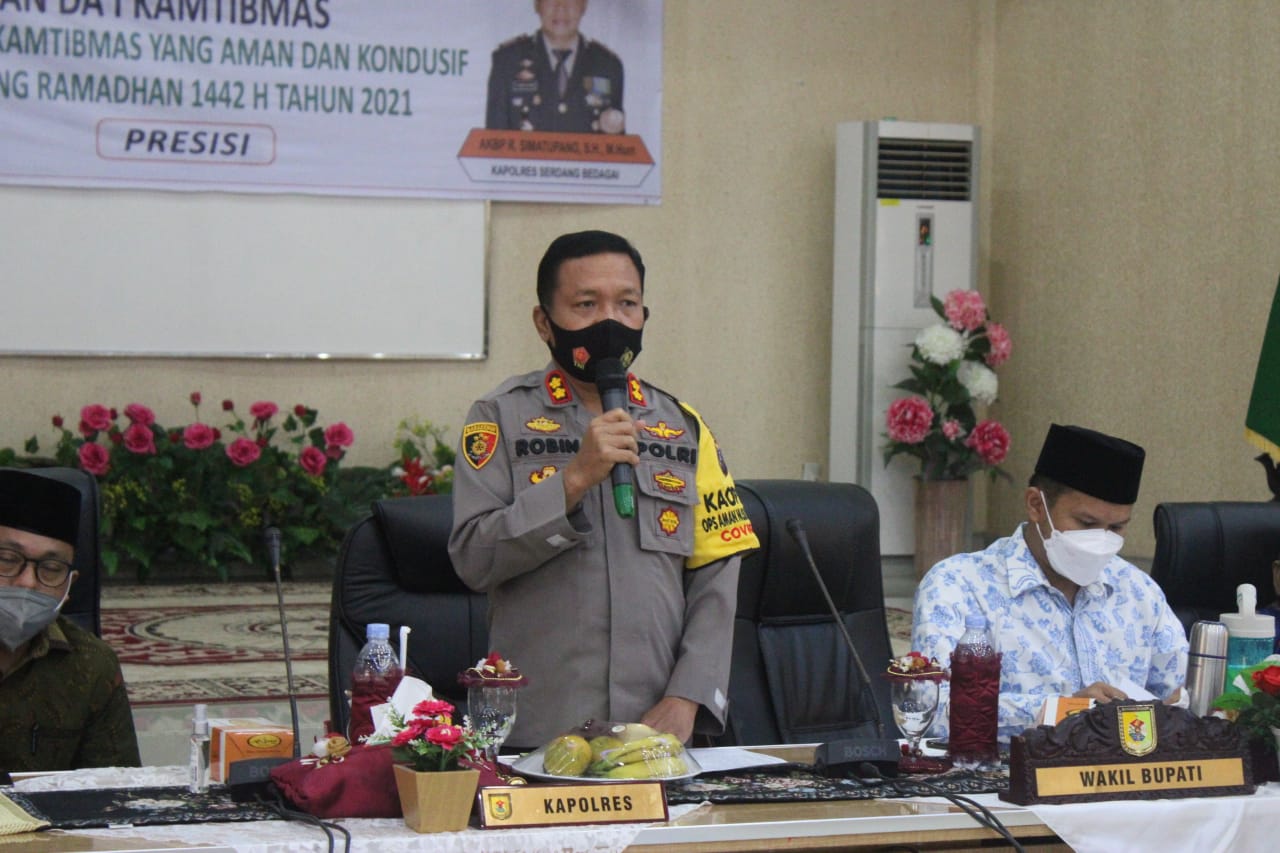 Sambut Bulan Suci Ramadhan 1442 H, Kapolres Sergai Silaturahmi Dengan Tokoh Lintas Agama