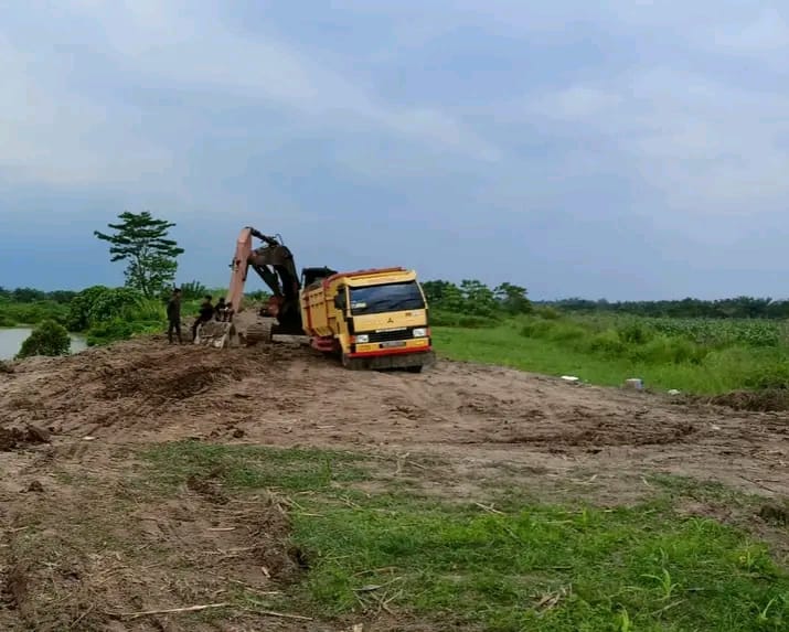 Usaha Galian C  Desa Namurube Julu  Kutalimbaru Resahkan Warga : Harus Ditutup