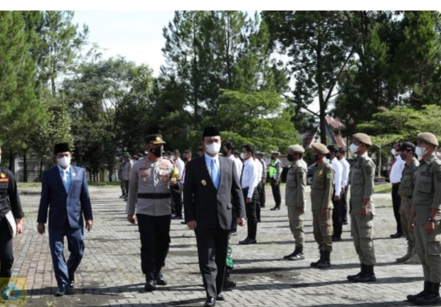 Wakil Bupati Pimpin Apel Gelar Pasukan Operasi Ketupat Toba 2022