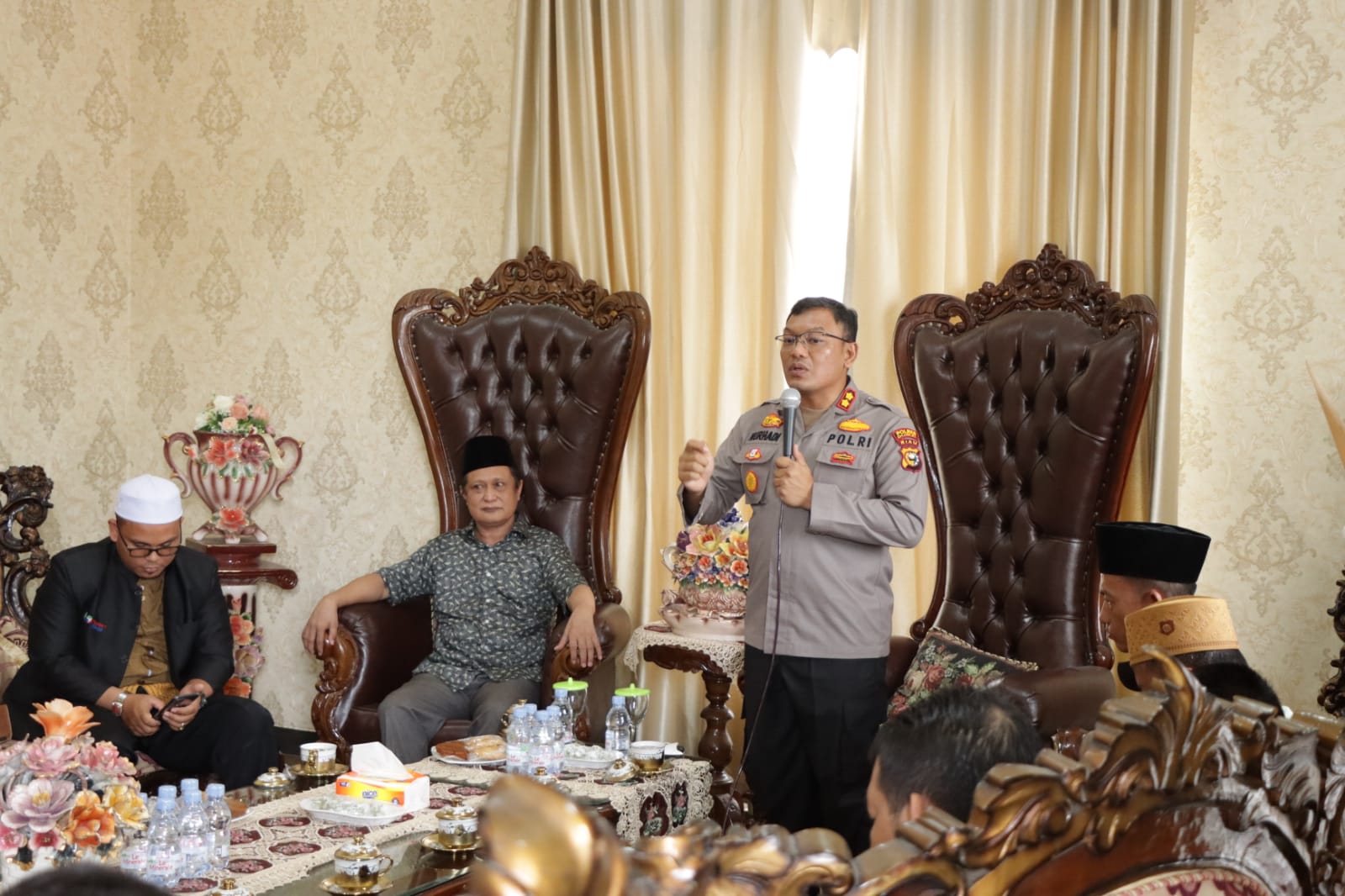 Ciptakan Sinergitas Lebih Erat Lagi, Kapolres Dumai Adakan Pertemuan dengan FPK–LKKMD