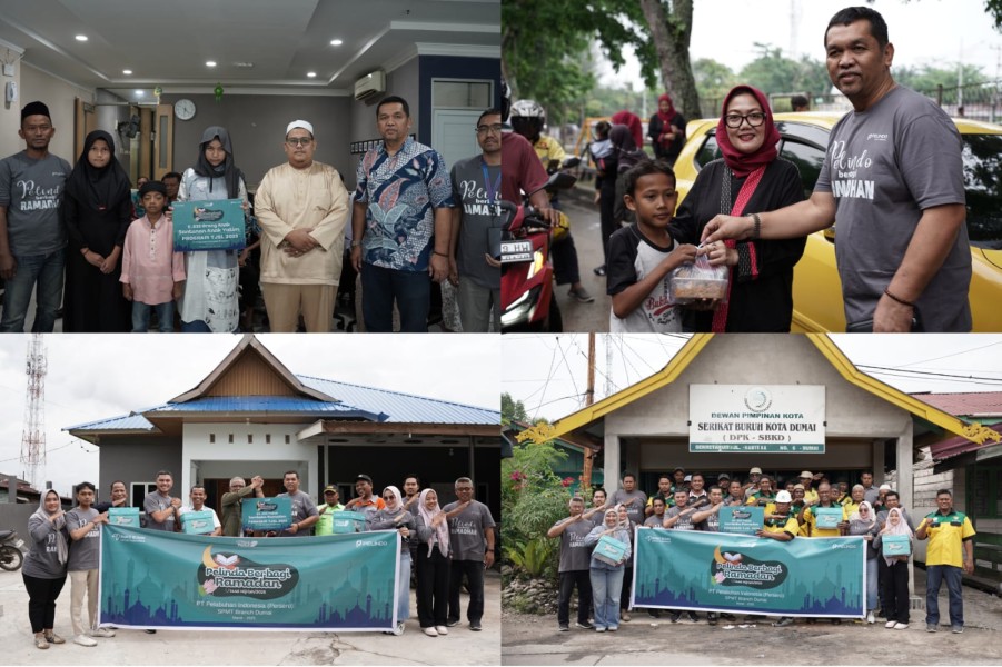 Peduli Sesama, Pelindo Multi Terminal Branch Dumai Bagikan Santunan dan Paket Ramadan kepada Masyarakat