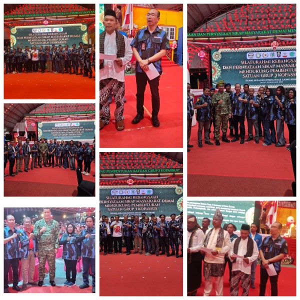 Dangrup 3 Kopassus Ucapkan Terima Kasih Atas Dukungan Ketua DPD II IPK Dumai Patrik Tatang