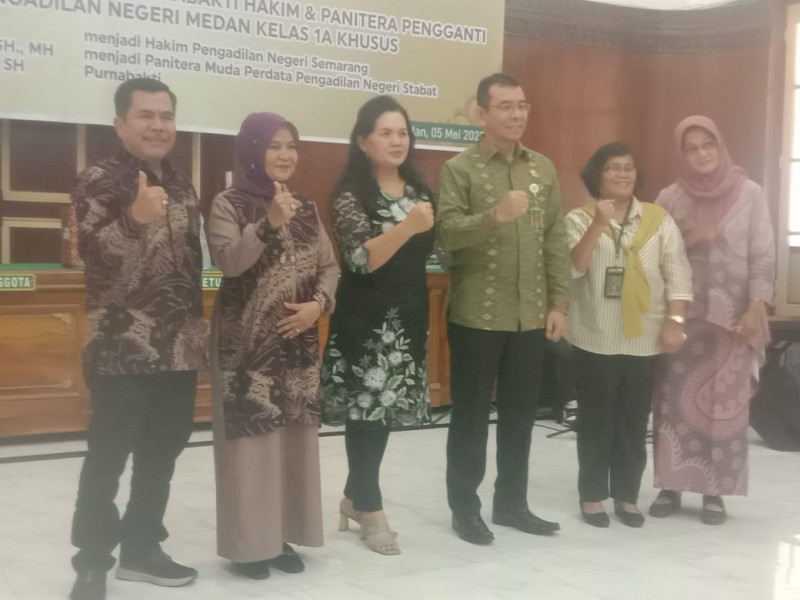 PN Medan Berhalal Bi Halal Sekalian Pengantar Alih Tugas dan Purnabakti