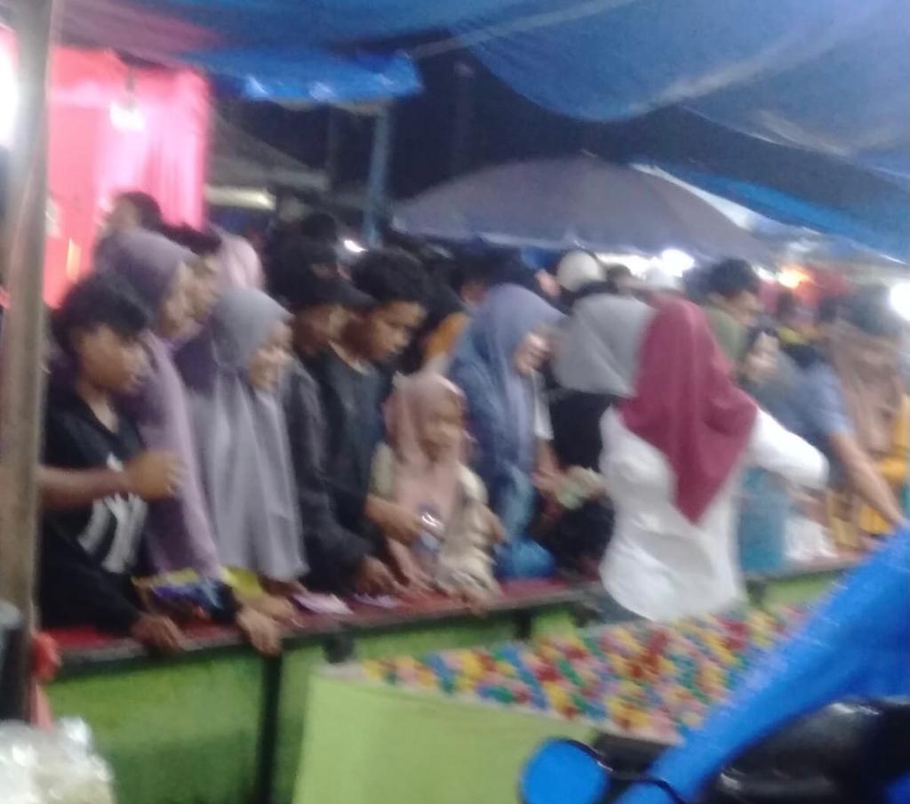 Pasar Malam di Lapangan Rambung Merah Simalungun Beraroma Judi, Warga Minta Dihentikan