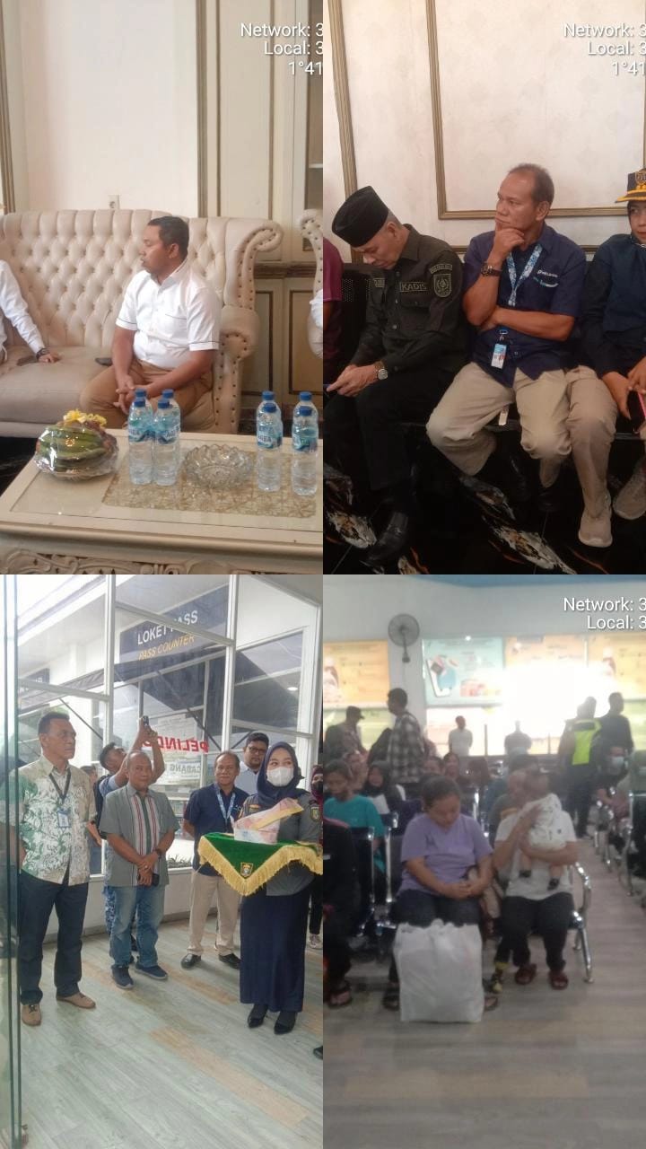Menteri Abdul Kadir Tiba Di Pelabuhan Penumpang Internasional Pelindo, Jonathan Ginting GM Pelindo Regional I Dumai Turun Mendampingi