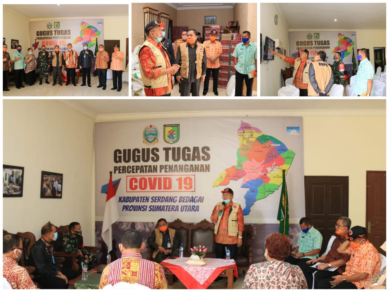 Liason Officer (LO) BNPB Pusat Kunjungi Posko Gugus Tugas Sergai