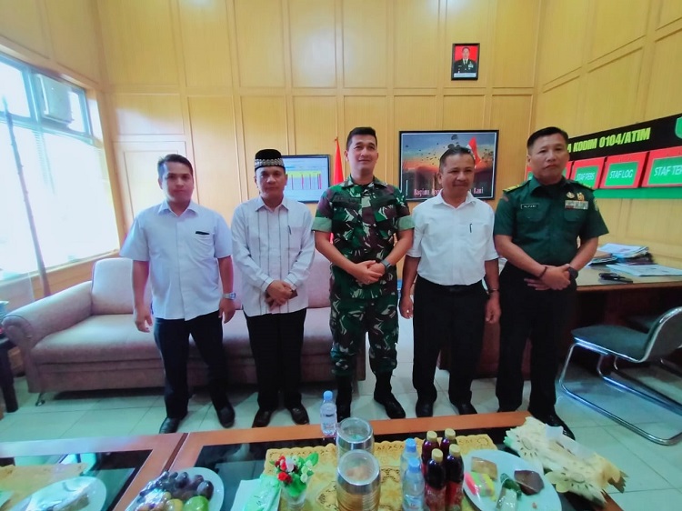 Rektor IAIN Langsa Silaturahmi Dengan Dandim 0104/Aceh Timur