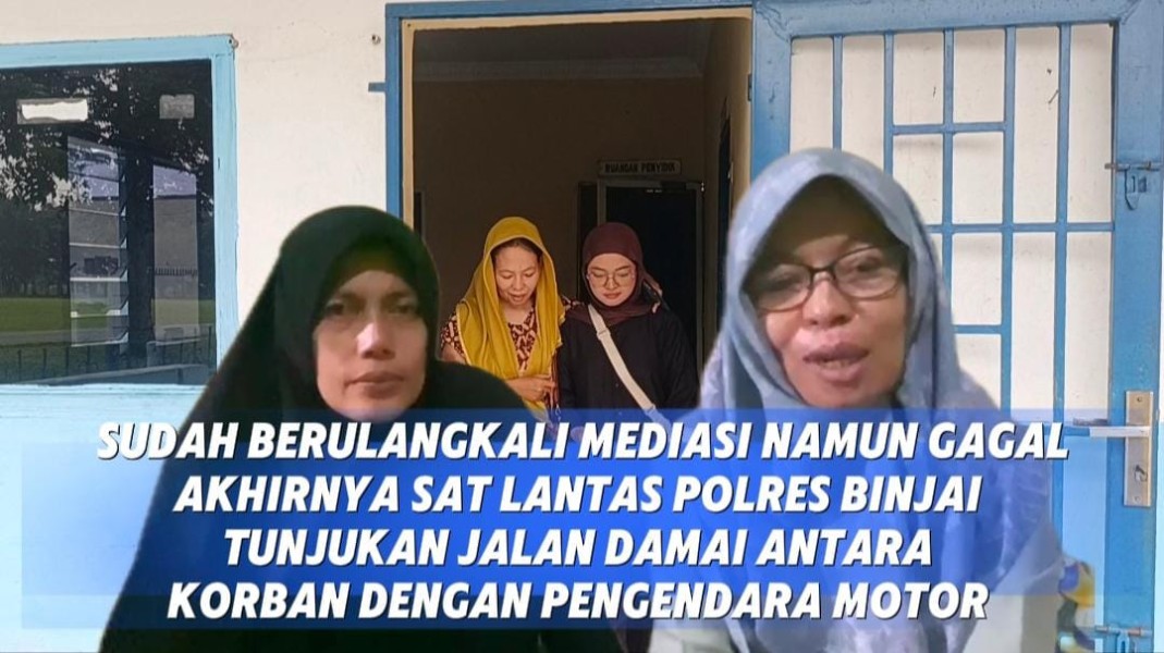 Kasus Tabrak Pejalan Kaki di Jalan Sudirman Binjai Berakhir Damai, Korban dan Pelaku Saling Memaafkan