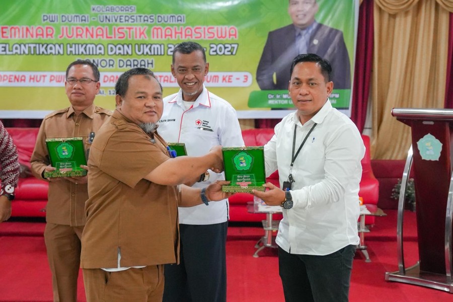 PWI Dumai dan Unidum Pererat Sinergi Lewat Seminar Jurnalistik dan Donor Darah