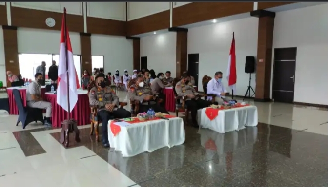 Polresta Deli Serdang Kembali Mengelar Vaksinasi Akbar di P3UD Kecamatan Tanjung Morawa