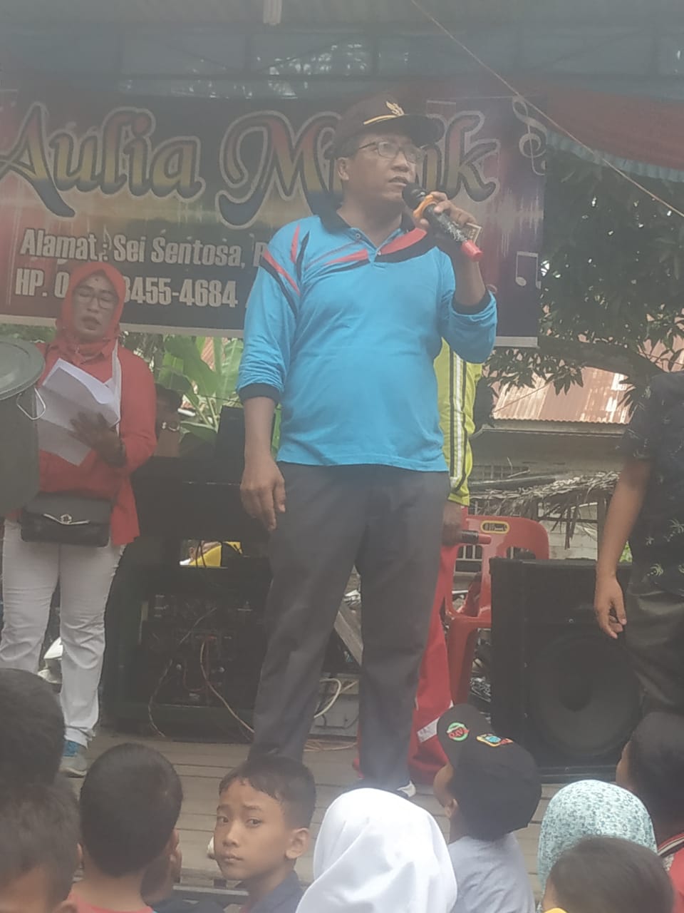 Lucky draw dan Senam sehat  dalam perayaan HUT Kemerdekaan di Desa Sei.Sentosa.