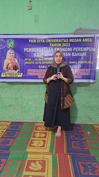 Dosen Univ. Medan Area Berikan Pelatihan pada Warga Kampung Bahari Belawan
