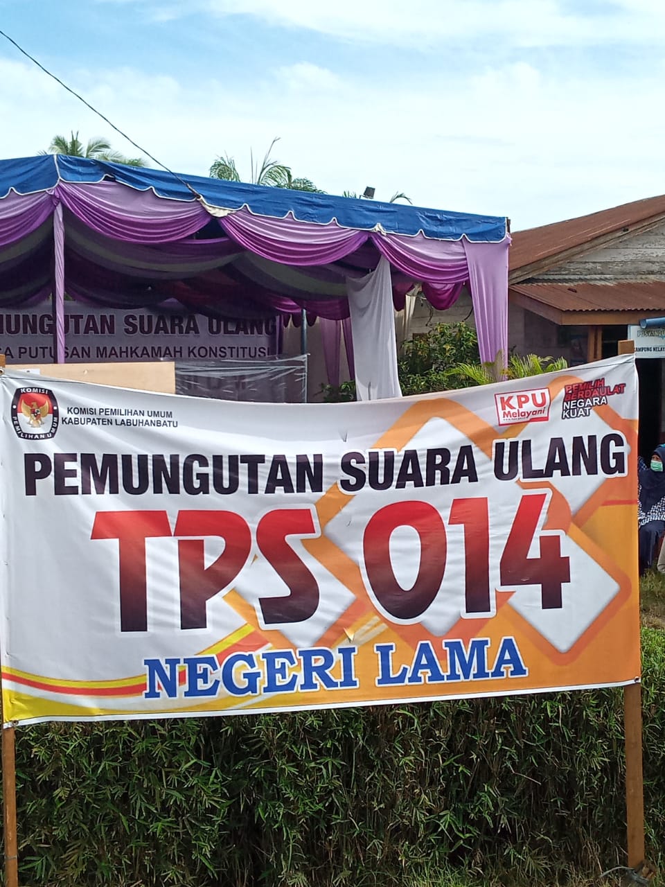 Pelaksanaan PSU di TPS 014 Bilah Hilir lancar,damai aman dan kondusif