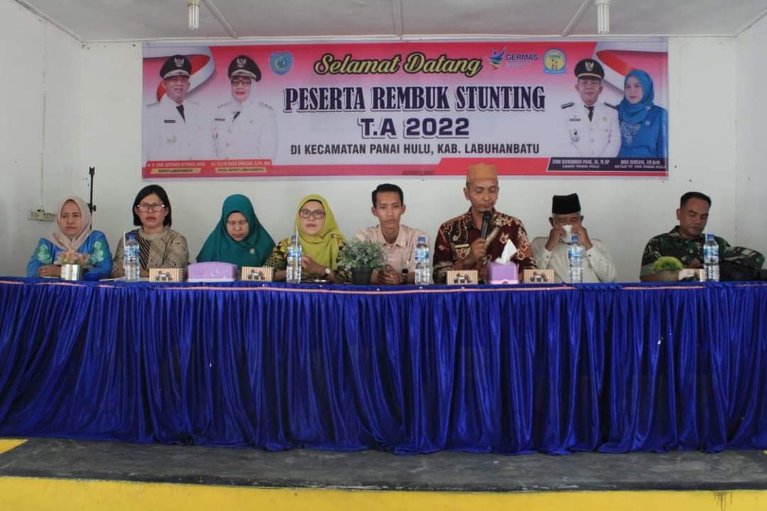 Tim TPPS Labuhanbatu melaksanakan rembuk Stunting di Kecamatan Panai Hulu.
