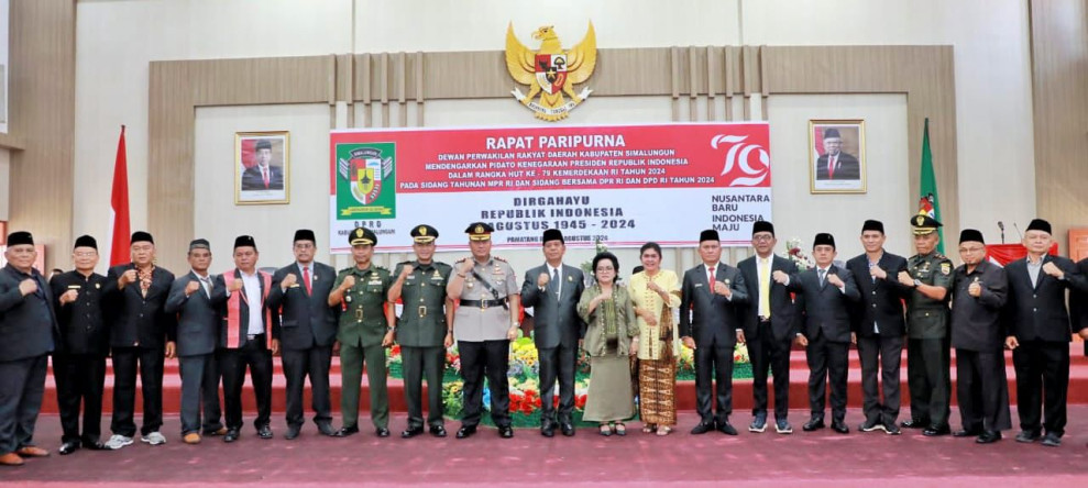 Bupati dan Forkopimda Rapat Paripurna DPRD, Mendengarkan Pidato Kenegaraan Presiden RI Tahun  2024