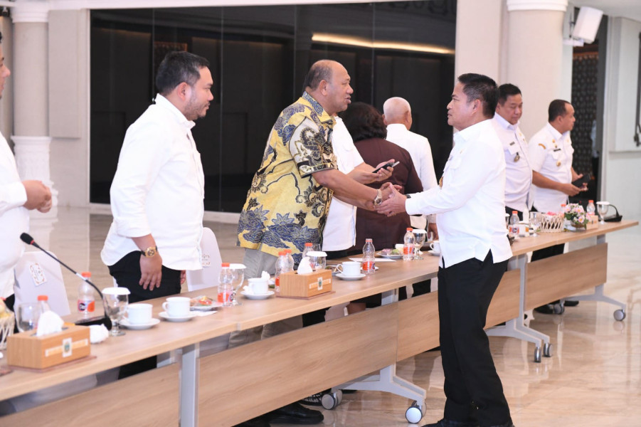 Plt Bupati Langkat Ikuti Rakor Perdana dengan Pj Gebernur Sumut